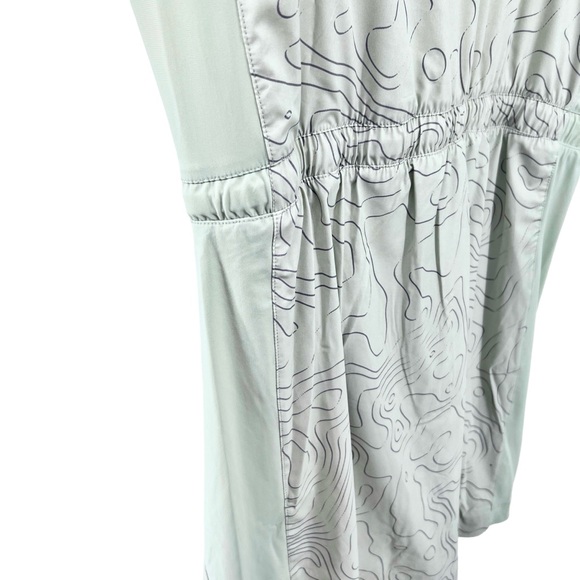 FLX NWOT Woven Tank Dress with Built In Shorts Medium Activewear Sage Topography - Picture 10 of 16